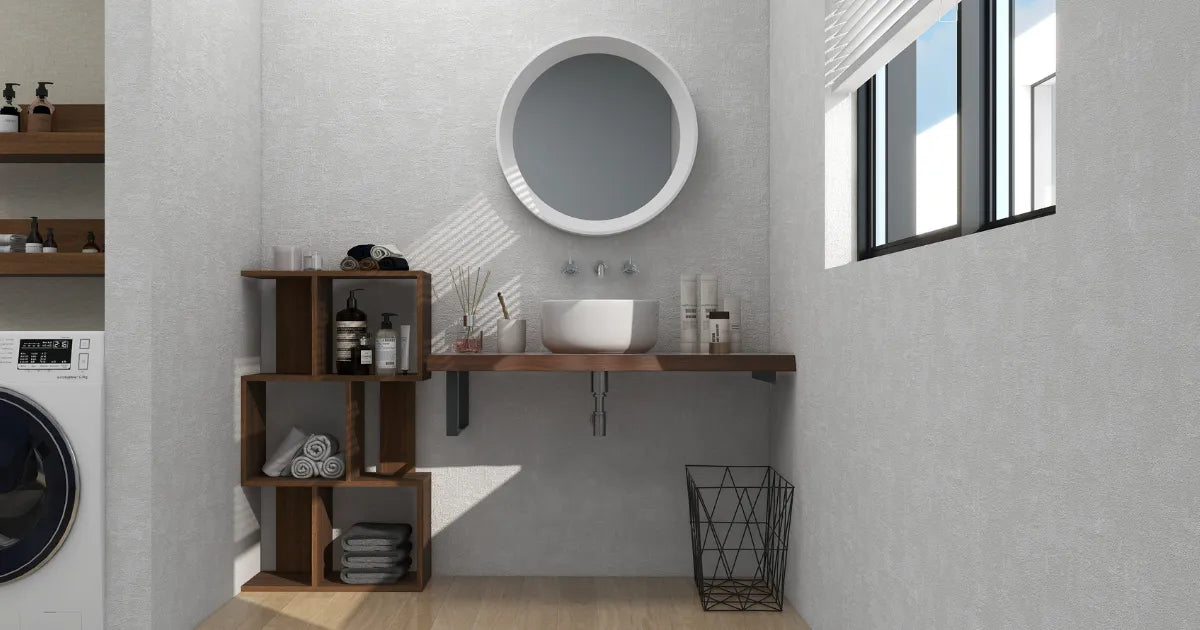 賃貸DIY 古くて狭い洗面所を明るくスッキリホテルライクに！ビフォーアフター完成編 : MAIKOStyle