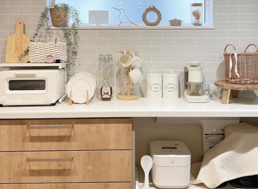 カップボード ノクト 食器棚 間口150cm 90+60cmフロアキャビネット キッチンボード カウンター高