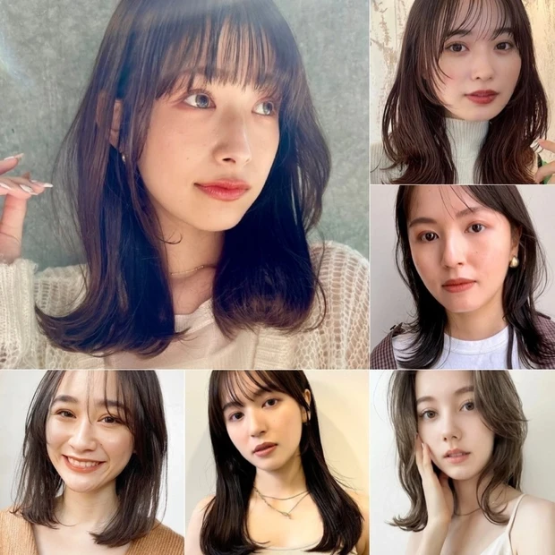 ミディアムハッシュカット ストレートのみでドライな質感がかわいい💫 表面にレイヤーを入れて横がふんわりするバランスは女性らしさとカジュアル両方出せます🍀 ほんのり暖色ブラウンで柔らかさも+ 🥺 一人一人に合うレイヤーを見つけます！ ぜひお任せください