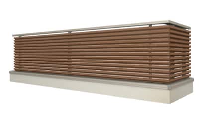 縦目隠しルーバータイプ アルミフェンス - エクステリア商品 和風庭園資材専門店株式会社エクステリアストック