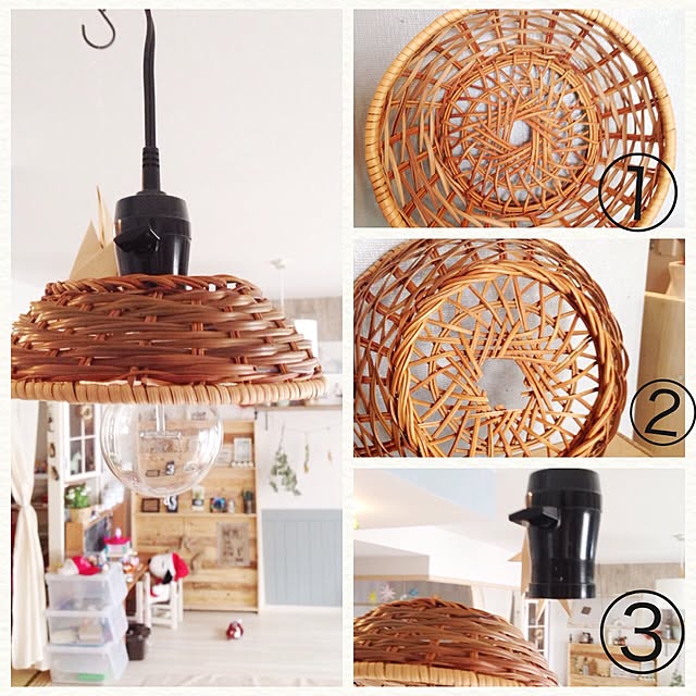 DIY 折り紙ランプシェードの作り方How to make an origami lampshade紙 簡単ペンダントライト 照明