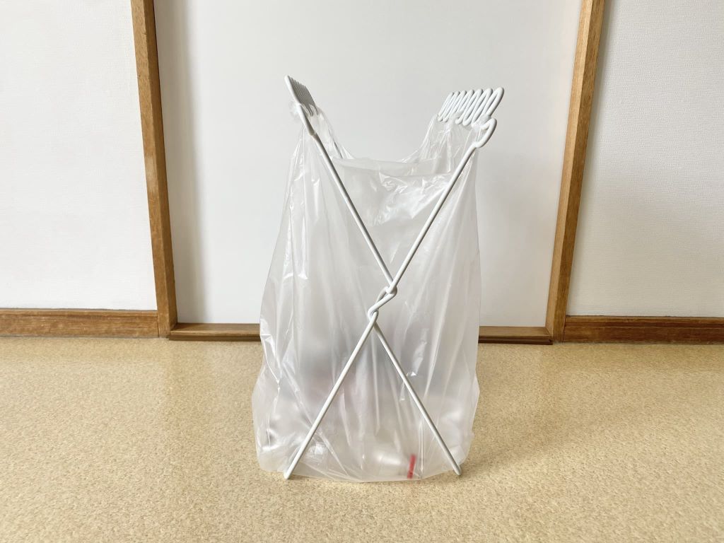ニトリ分別ゴミ袋スタンド白2個セット
