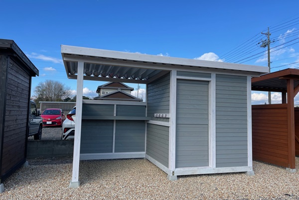 外構工事 物置とカーポートのオプション – Sotoeガーデン設計室
