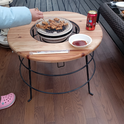 TST-65 MBK対流型ストーブ用テーブル マットブラック：：株式会社 グリーンライフ：： ＋GREEN LIFE＋