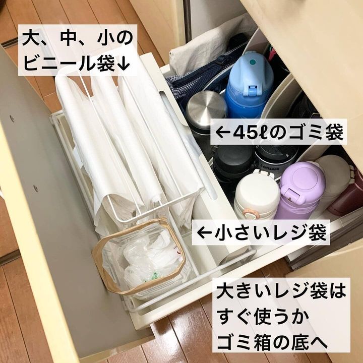 ストック補充」と「取る」が楽なゴミ袋の収納方法モノとココロのお片づけ 藤井ふみ子公式サイト