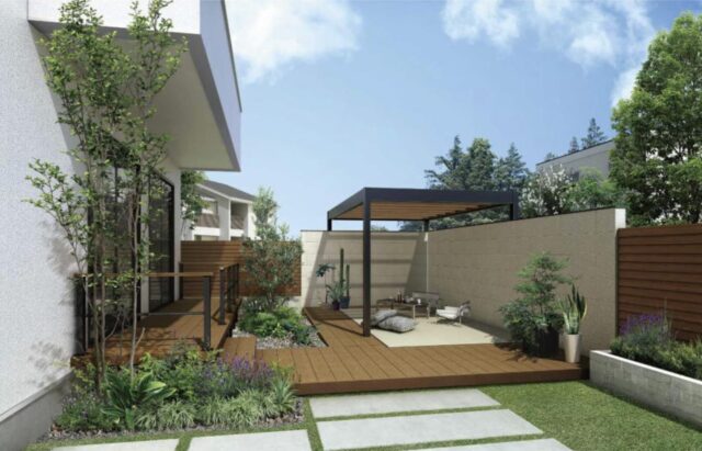 庭をデザインするコツと工夫-空間確保や三角構図を意識しておしゃれなお庭に千葉県 東京都の造園 植栽 庭施工造園業専門店 新美園