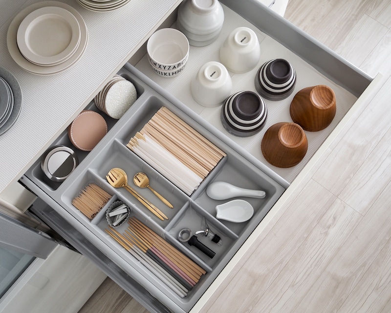 キッチンの引き出し収納を使いやすくするポイントDomani