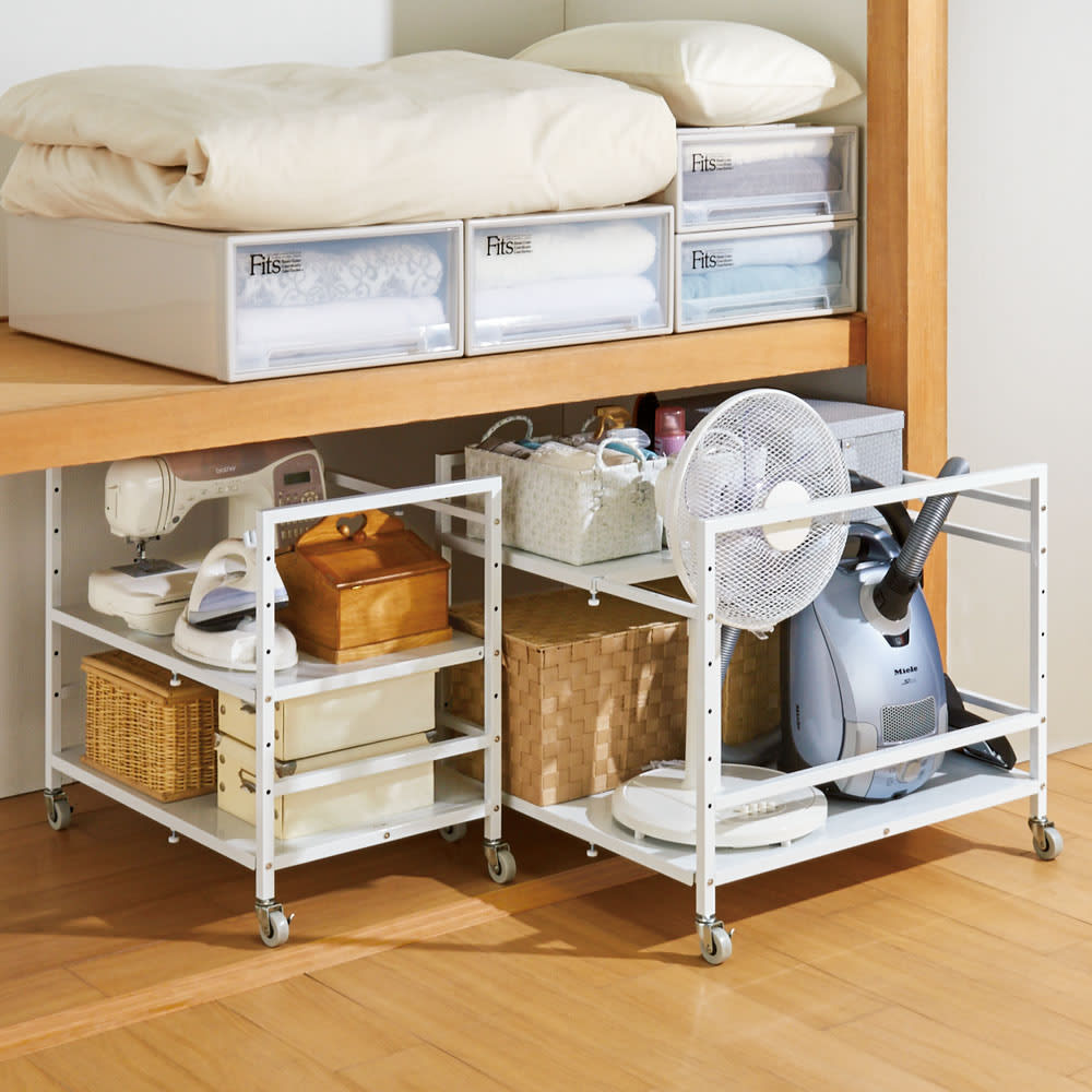 押入れ用本棚 2個セット キャスター付き 押入れ 大容量 漫画 CD DVD SGT-0130を激安で販売する京都の村田家具