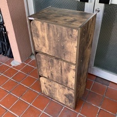 ニトリ 連結できるカラーボックス Nカラボ 扉付き 3段 ミドルブラウンラック 棚 シェルフ : ニトリ Yahoo!店 - 通販 -Yahoo!ショッピング