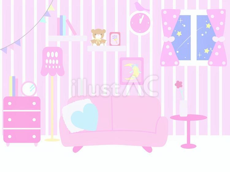 部屋イラストのサンプルです!お部屋イラストや背景イラストのお仕事を募集しておりま」水獅子のイラスト