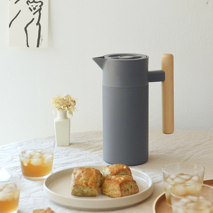 Amazonポット 保温 卓上ポット 保冷ポット 保温ポット ステンレスポット 魔法瓶 2リットル 断熱ポット 卓上魔法びん おしゃれサーモポット保温 家庭用やかん 高い保温効力 真空断熱 家庭用 オフィス ヨーロピアンスタイルグレー 保温卓上ポット オンライン通販