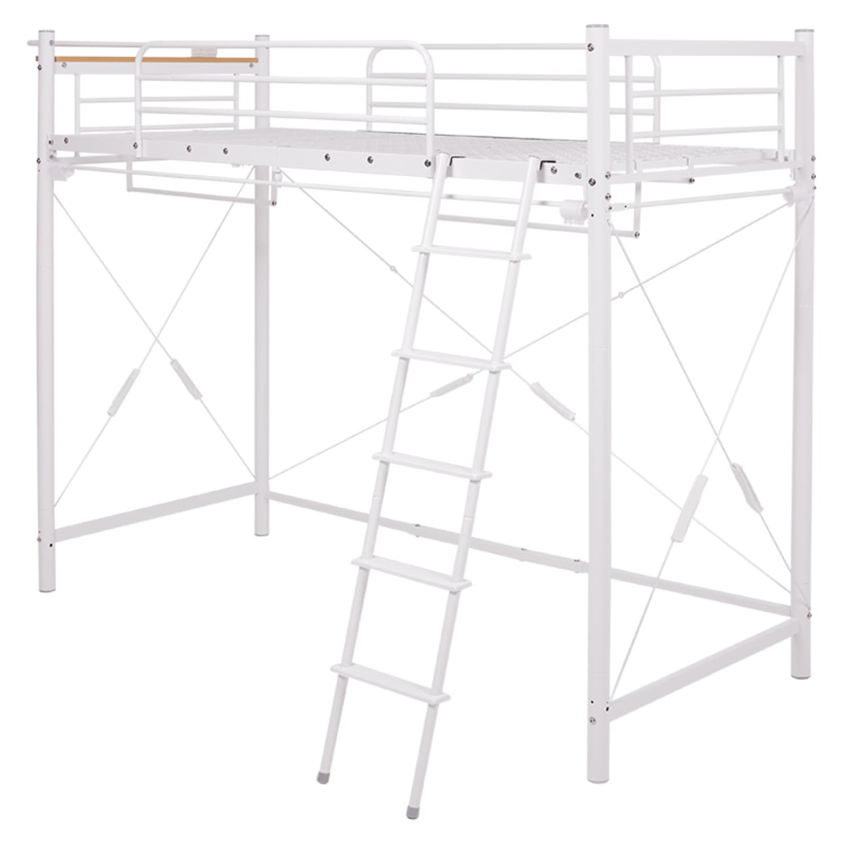 クローゼットになるロフトベッド カーテン対応×ハンガーポール付き-メタルフォレストギフトモール店 - プレゼント＆ギフトのギフトモール