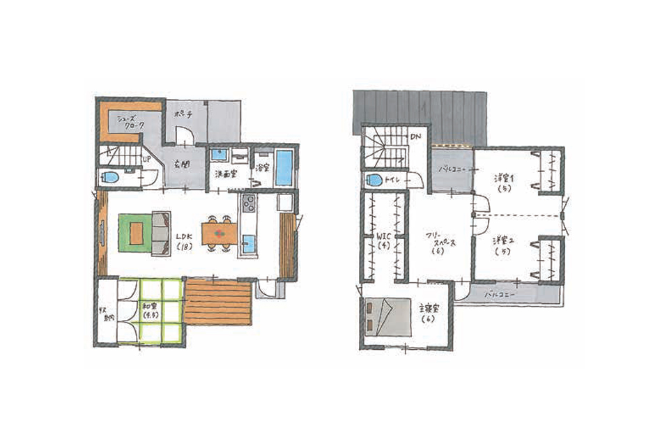 シンプルな三角屋根の家豊橋市の工務店ならハピナイス
