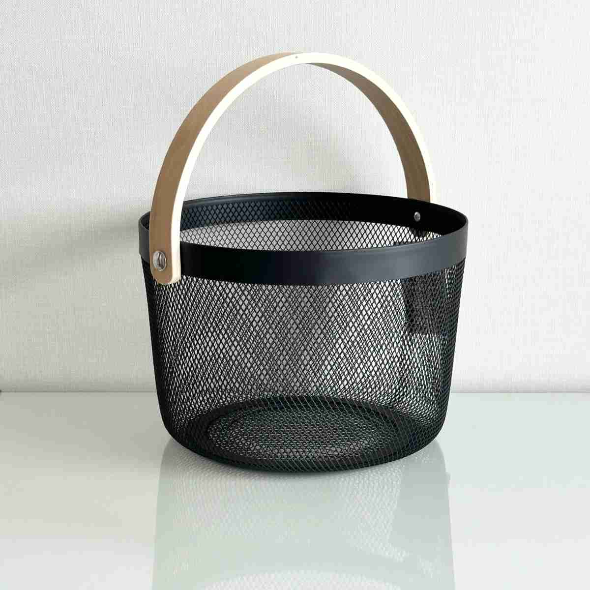 ダイソー ワイヤーカゴIKEA リーサトルプ韓国 収納バスケット