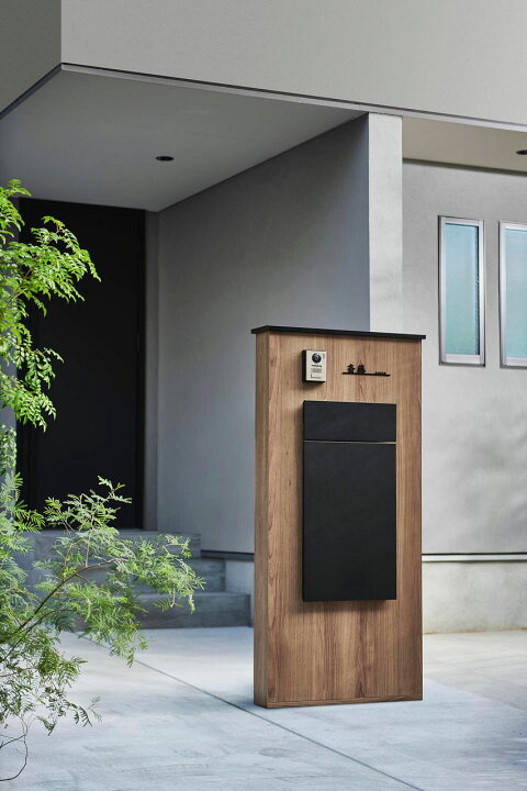 門柱ユニット 大型郵便対応ポスト＋宅配ボックス商品名：KS-GP10ANKT-E-M3 KS-GP10ANKT-ENH-M3 ナスタ製 支柱オプション色 仕様：ポスト、宅配ボックス 、LED照明あり、表札プレート アクリル板 ＋ネームシート付 ※支柱はオプションカラーとなります。総合