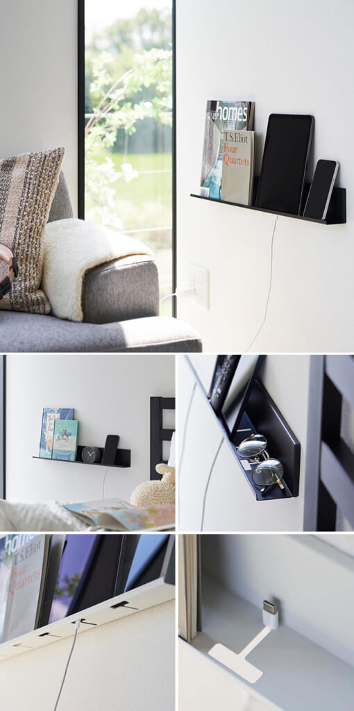 リビングの飾り棚DIY 充電ステーション作成！見えないように工夫した配線整理の方法