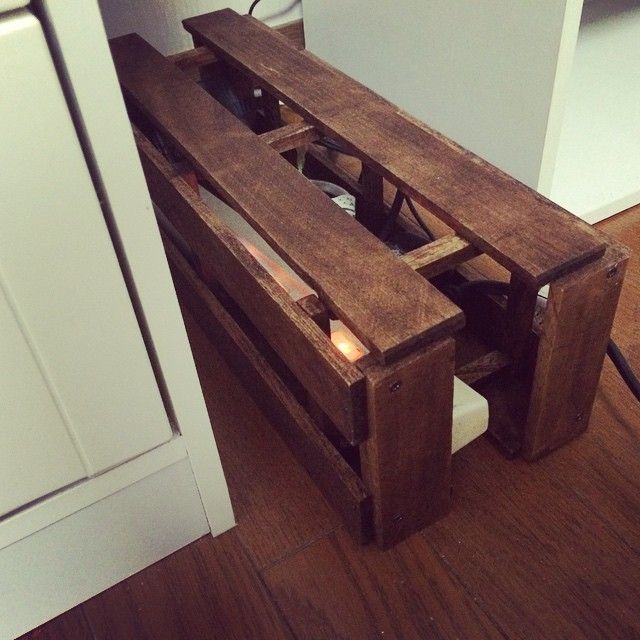 百均の木の箱でモデム収納ケーブルボックを自作！nachicos blog