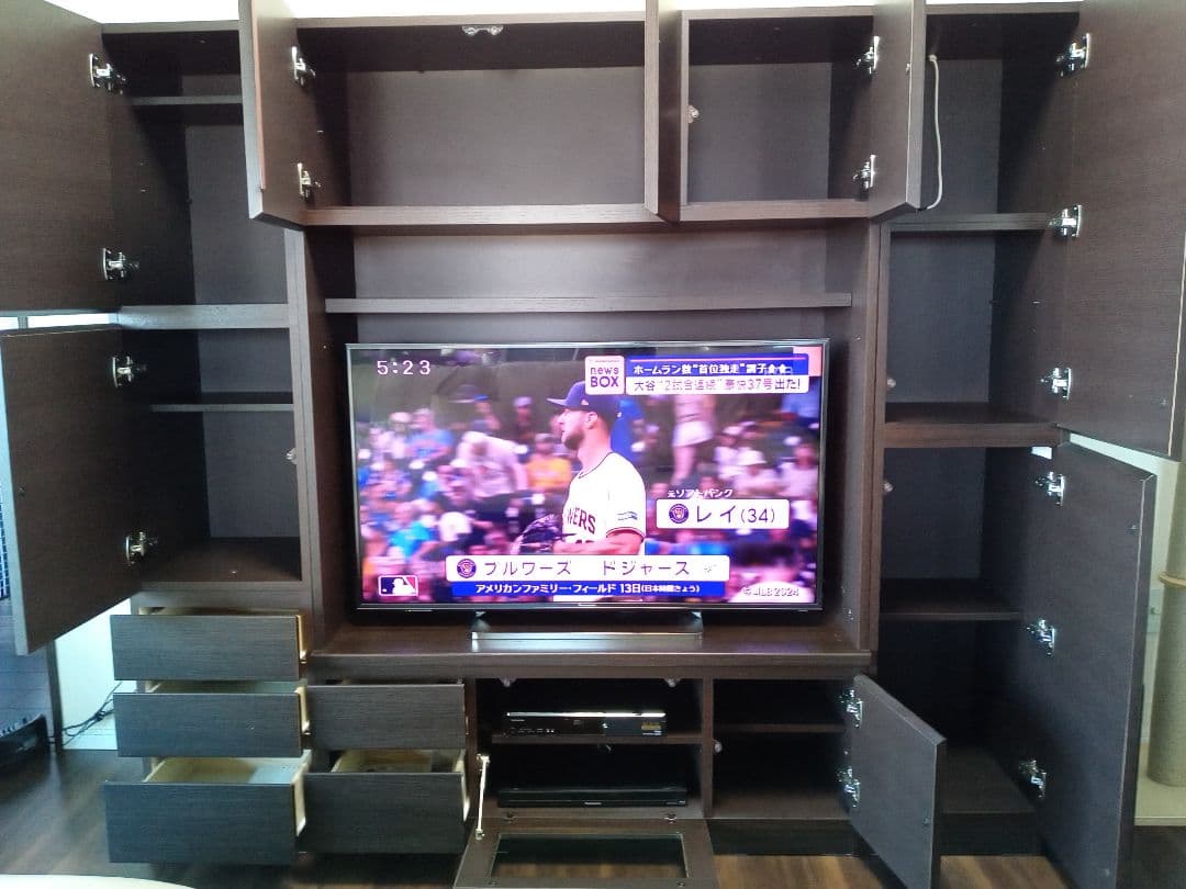 テレビ台 幅119.5cm 北欧風 引出し付 組合せ家具 DEALSテレビボード TVボード TV台 AV収納 AVボード 収納 リビング 棚引き出し ウォールナット ホワイトオーク シンプルウォールナットウォールナット : リビングート ANA Mall店ANAMallマイルが貯まる