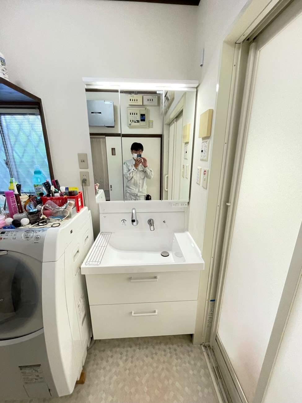 朝のラッシュを解消！お客様にも自慢できる洗面室リノベリノベーション・リフォーム・新築ならスタイル工房