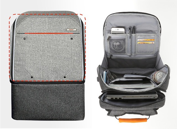 縦型バッグインバッグ の作り方 リュック用バッグインバッグ リュックインバッグA４サイズ