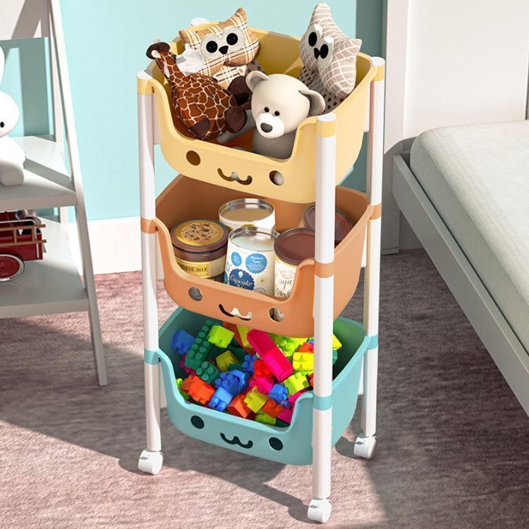 耐荷重80kg 4段 幅37×奥行25.5×高さ85cm キッチン ワゴン 引き出し 天板付き キャスター付き 移動式 キッチンラック バスケットワゴン野菜ストッカー スチールラック おもちゃ 収納 ラック 台所 棚 ワゴン スリム ミニ ランドセル ベビーワゴンの評判・口コミわたしと