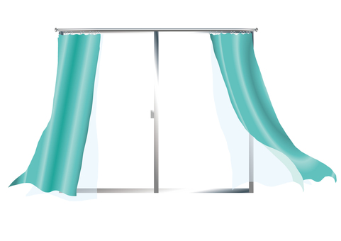 カーテンと窓 22287000263 の写真・イラスト素材アマナイメージズ