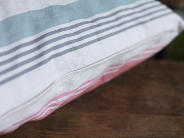 作り方 ファスナー付きクッションカバー 45cm×45cm 横長一枚の生地で作る ハンドメイドわが家のここち