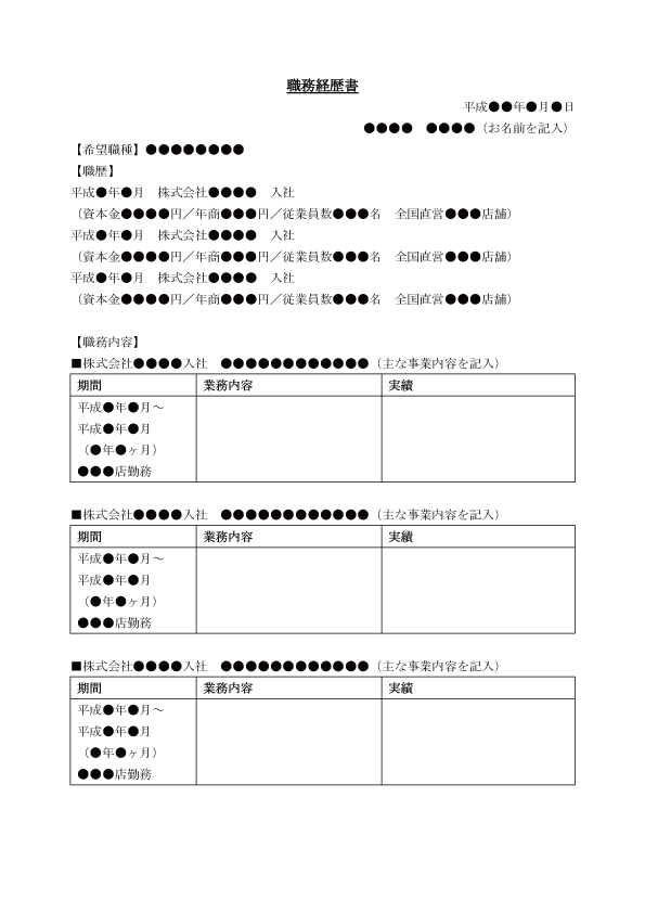 美容部員編＞職務経歴書の書き方◇書類作成の基本とポイントを徹底解説！｜美容部員・BA・コスメ・化粧品業界の求人・転職・派遣｜アットコスメキャリア