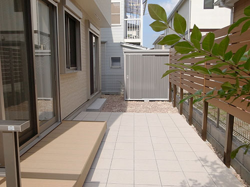 初めて高圧洗浄機での掃除 - 雑木と宿根草とクレマチスの小さな庭づくり