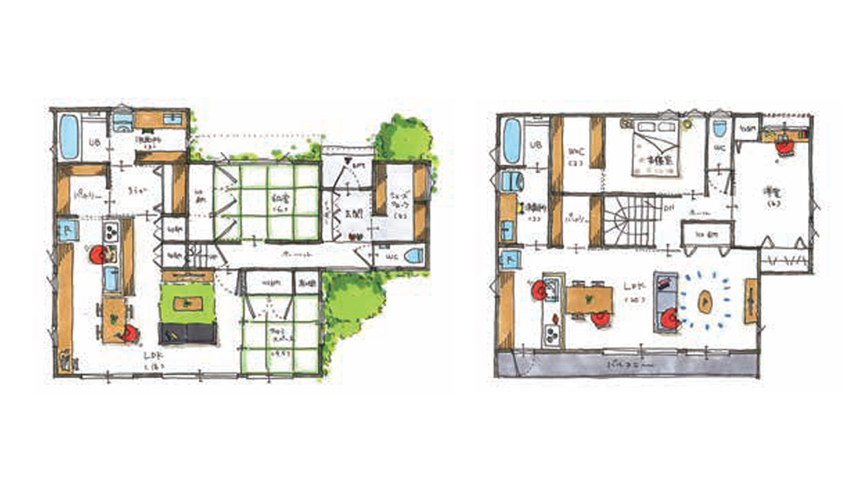 大きな三角屋根の吹抜けと３つのテラスが遊び心をくすぐる平屋の家株式会社アーキビジョン21