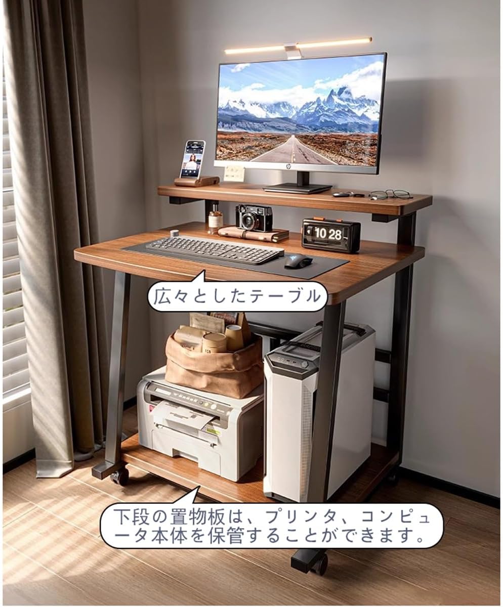 モダンデザインデスク 木製天板 デスク 90cm おしゃれ モダン 北欧 シンプル パソコンデスク 木製 ワークデスク デスクワーク メラミン 天板オーク 机 リビング 書斎 コンパクト 平机 : KUMAMOKU - 通販 - Yahoo!ショッピング