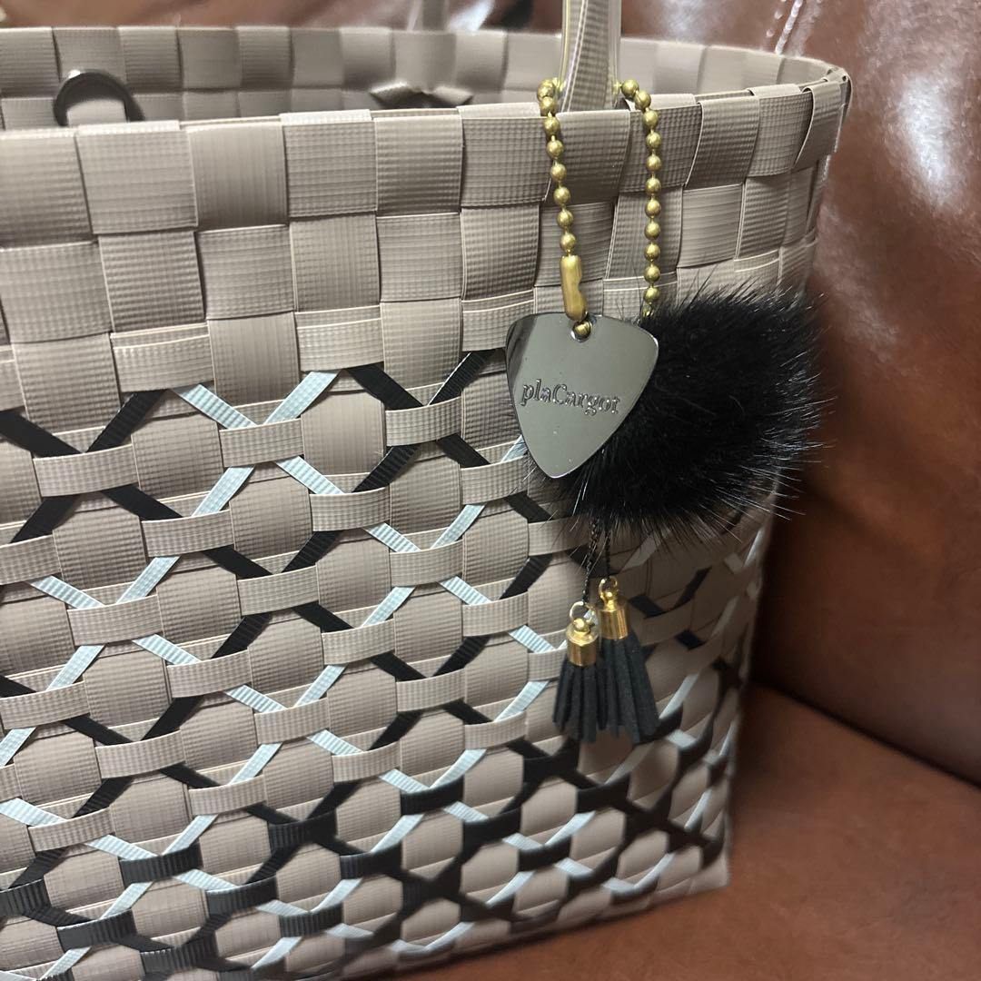 S＋サイズ 花柄ミックスグレージュ 2WAYプラカゴバッグ プラカゴ ミニトート ハンドバッグ 秋色 受注製作plaCargot-プラカゴ バッグ専門店・プラカルゴ