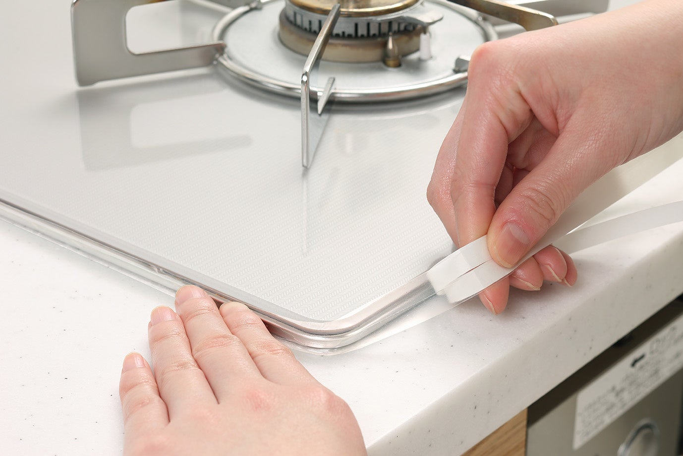 ガスコンロの隙間を塞ぎたい！セリアのテープがおすすめインディゴ ログ