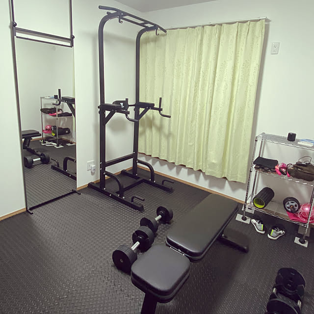 ホームジム6畳レイアウトホームジムで家トレ！ 50代の筋トレ