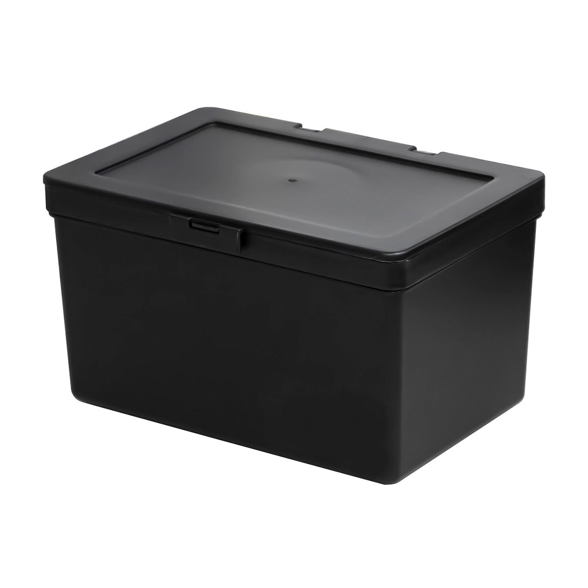 100均「フタ付きケース トール クリア」の商品情報とサイズ・収納例。セリアで販売 4977425201441