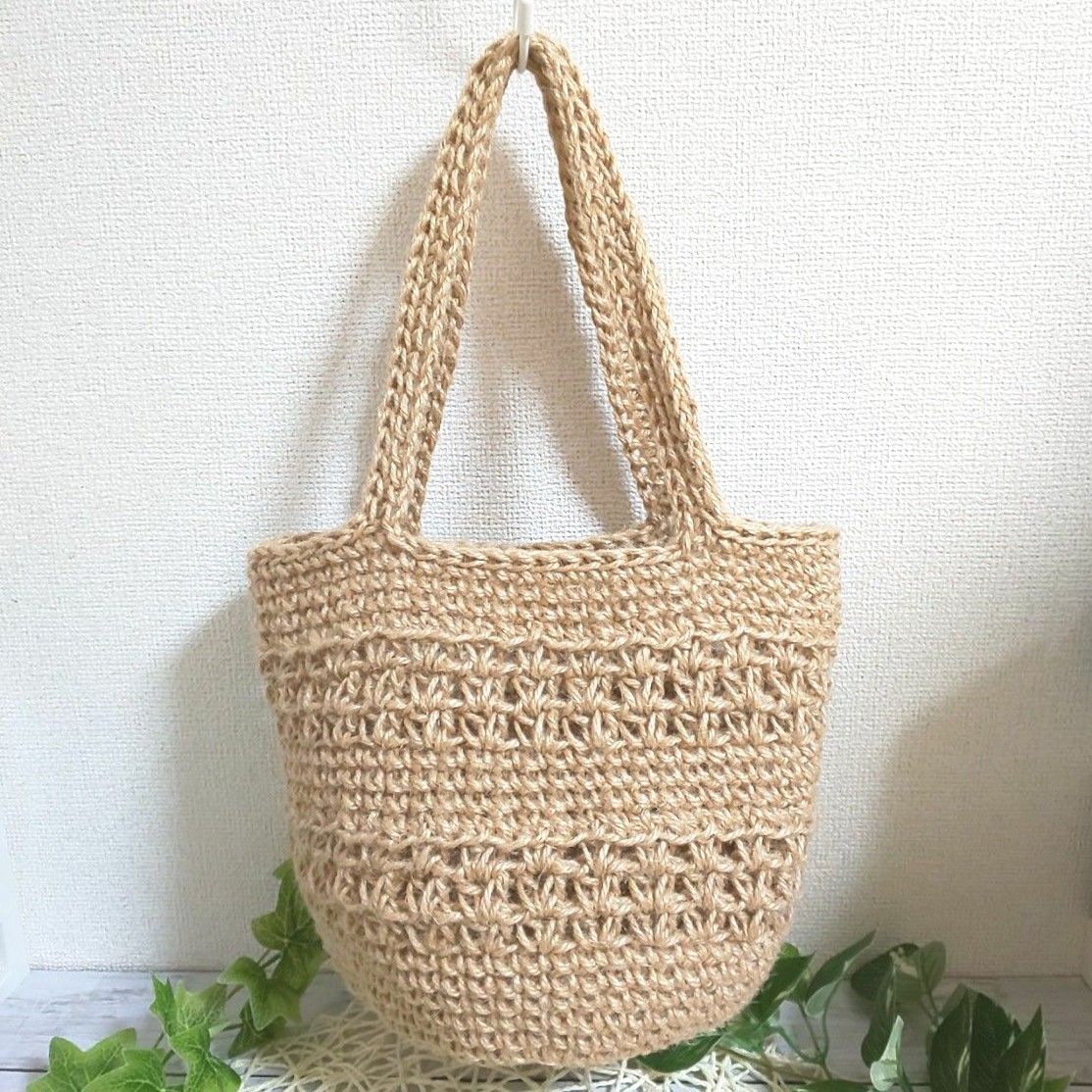 編み物 麻紐バッグのおしゃれなアレンジ・飾り方のインテリア実例RoomClip ルームクリップ