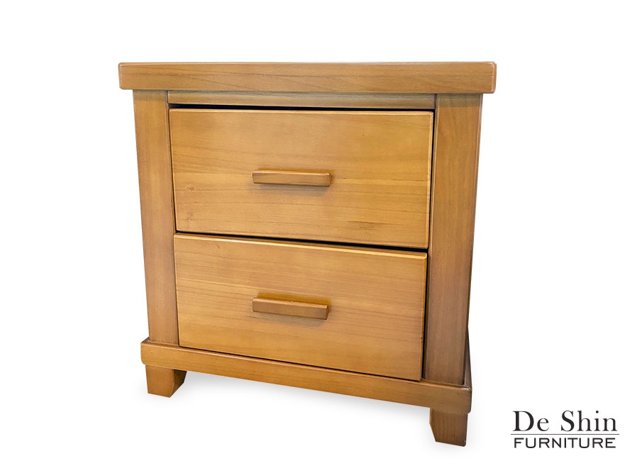 Homelike 喜家居附插座床頭櫃 2色可選2206 柚木色家具床墊特力屋．特力屋線上購物