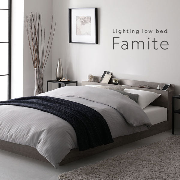 ベットフレーム シングル 宮棚 ライト付きNEO CRASY