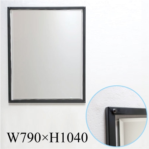 ミラー 壁掛け 46.5×46.5cm ウォールミラー モーデン鏡 おしゃれ 壁掛け鏡 シンプル 洗面台 インテリア 飛散防止 玄関 リビングかがみ 北欧 メイク鏡 壁掛けミラー 賃貸 トイレ 洗面鏡 壁面ミラー 吊り下げ フレームレス