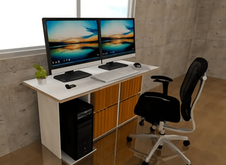 パソコンデスク 自作 カラーボックスに載せる天板の調達方法