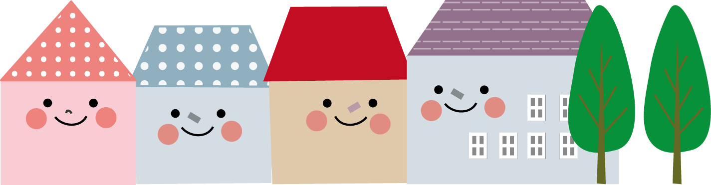 家のイラスト5 住宅2カラー- イラストくん