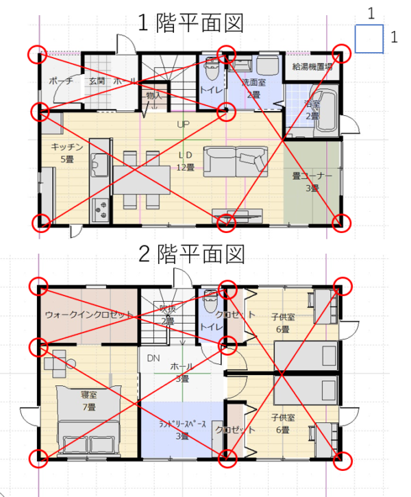 平１０．建具入力2 窓、浴室ドア、デッキドアsankiue 建築ＣＡＤ検定2級のお勉強
