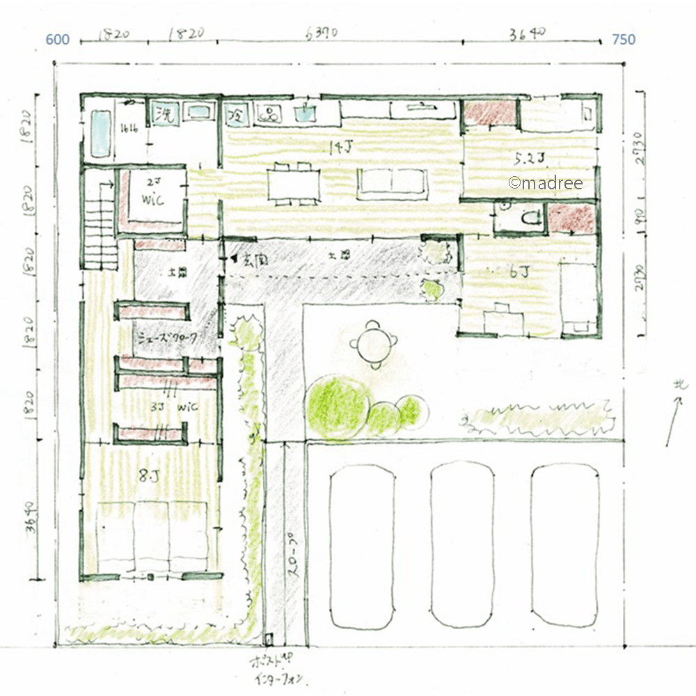 図書館のような本棚の間取り一覧理想の間取り図と出会う「madree マドリー 」