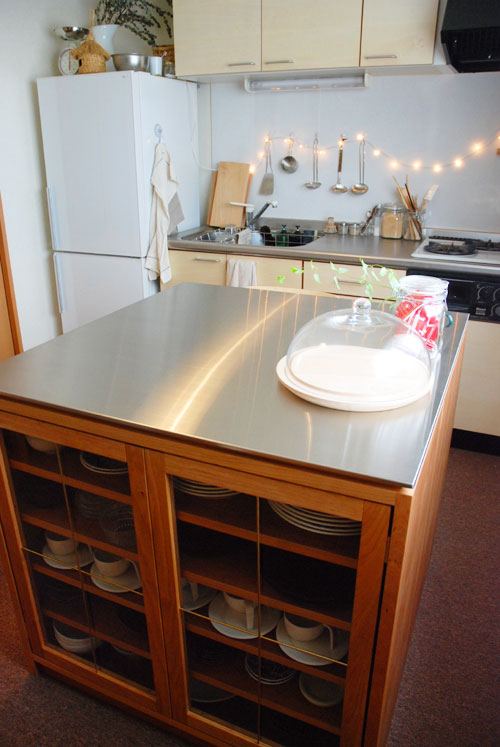 名古屋市 港区にて、オーダーキッチンとアイランド型の作業台施工事例名古屋でリノベーション 一級建築士事務所 住工房