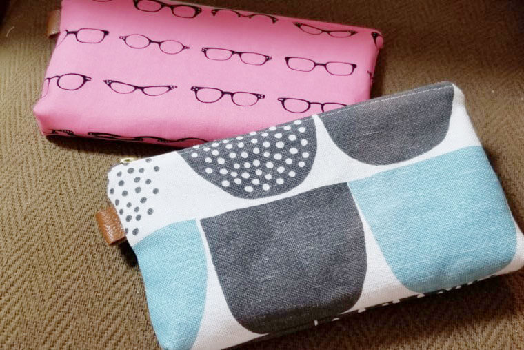 ミニファスナーなしポーチ作り方 How To Make Mini None Zippered Pouch , easy sewingtutorial, diy