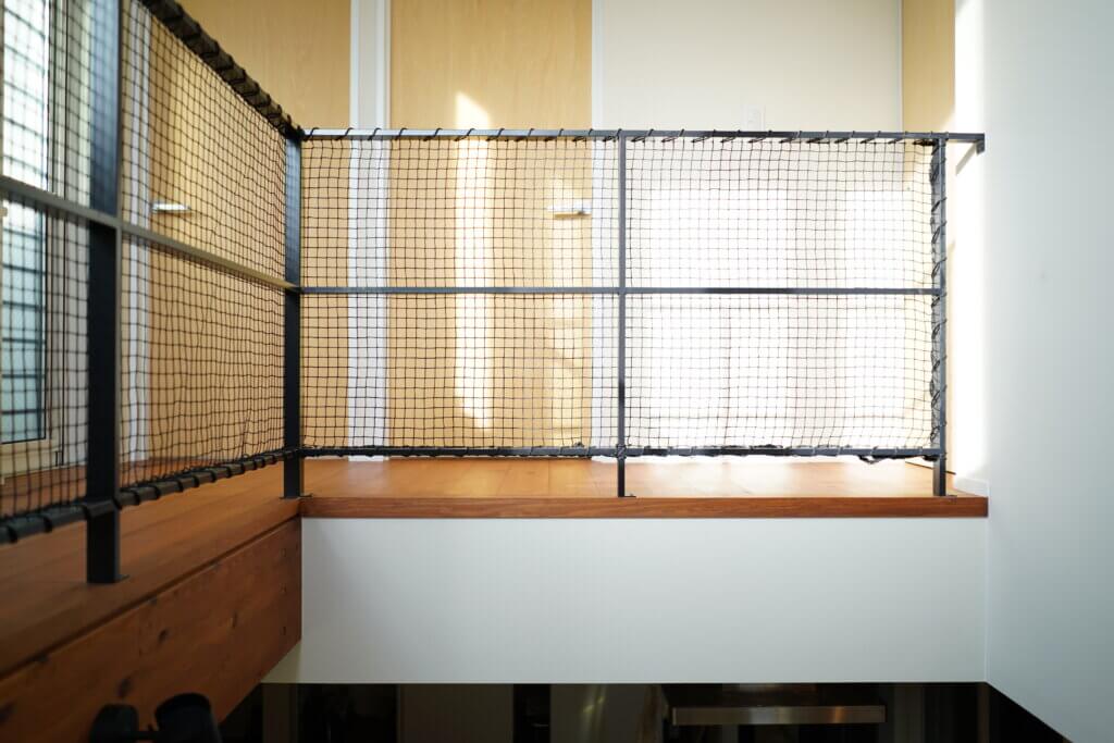 納入事例等 住宅吹き抜けアスレチックネット設置施工綱商 静岡市