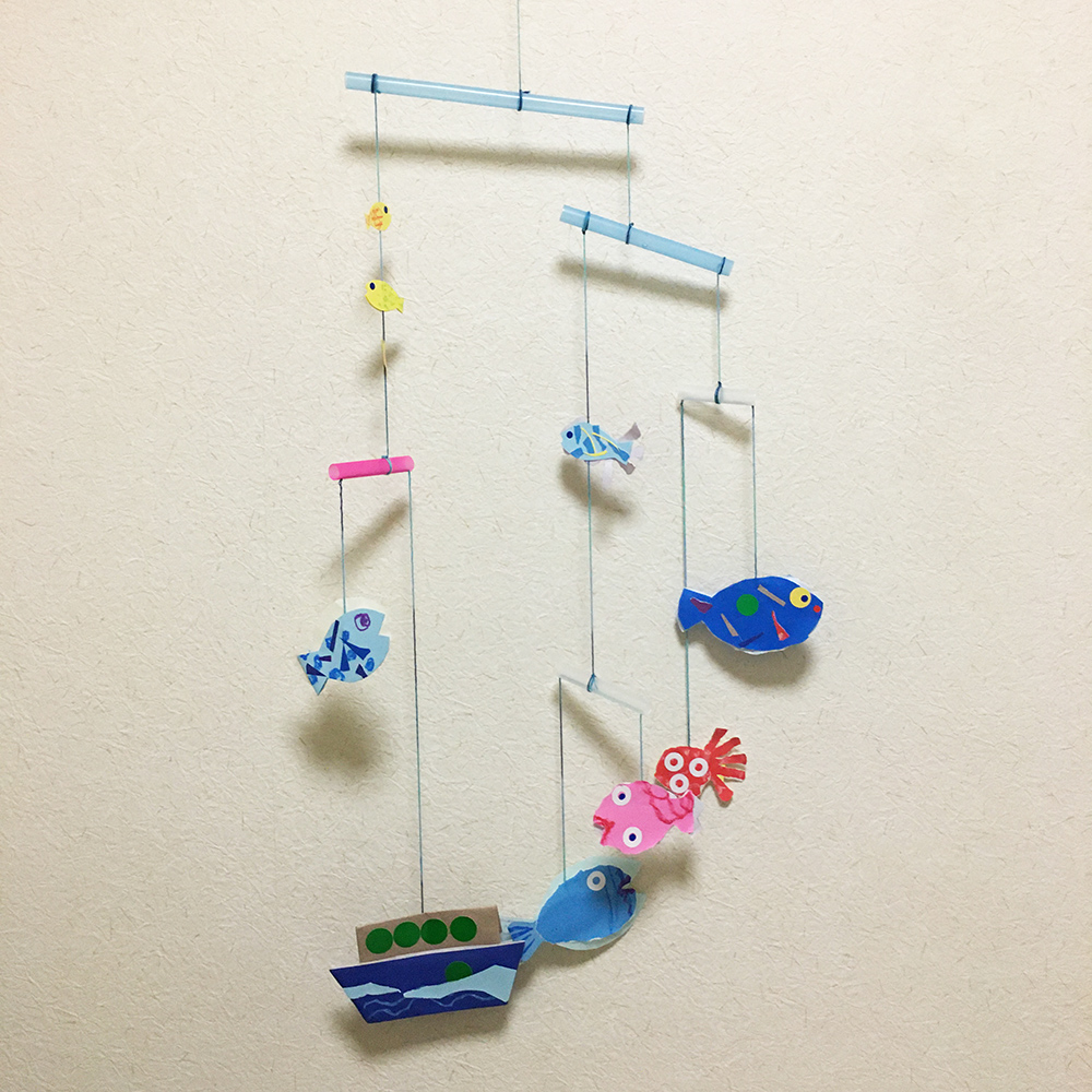 モビールの作り方 紙と紐で手作りしてみよう！キナリノ