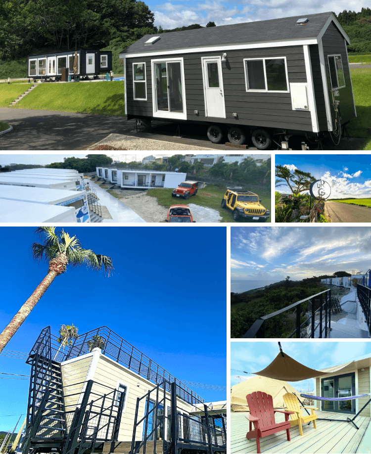 THE LAKE SIDE HOTEL エクステリアからインテリアデザインの細部までこだわった、トレーラーハウス4棟の宿泊施設がオープンしました。野尻湖を一望できる最高のロケーションがとにかく素晴らしいです。the_lake_side_nojiriko妙高建設野尻湖トレーラーハウス