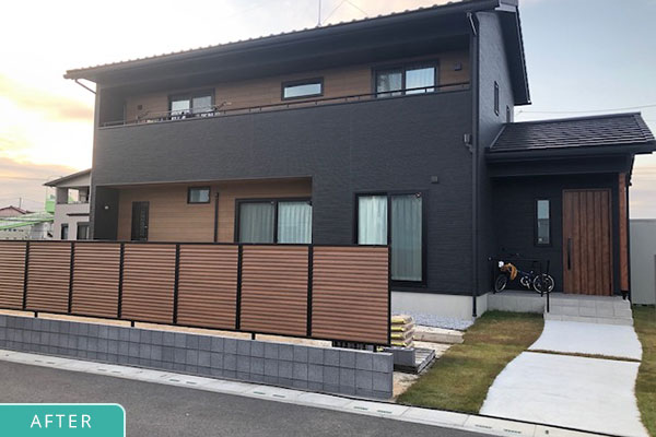 メッシュフェンスに目隠しを後付けするDIY例が簡単にわかる - エクステリアのある暮らしブログ