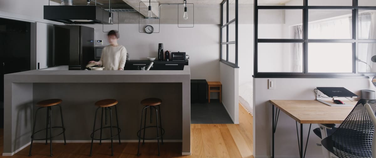 SmartII スマート2 ステンレスシリーズ 間仕切りオープンキッチンカウンター 幅90.5cm高さ85cm 通販 - ディノス